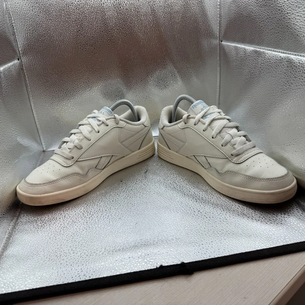 Size 8.5 Reebok Club MEMT Chalk‎ Glass Blue Womens Low Top Sneaker Shoes FZ3878